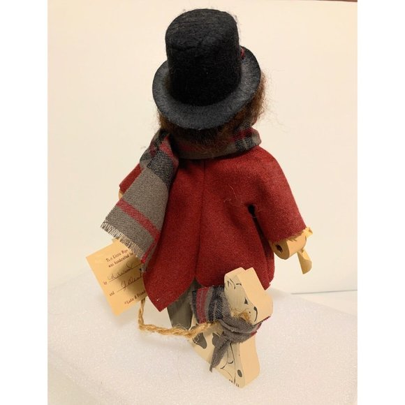 Lizzie High Doll Charles Bowman Christmas Caroler with dog Wooden collectible - Picture 5 of 5